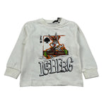 Iceberg Shirt Girocollo Tinta Uita con Stampa Bianco per Neonato TSICE6323B BIANCO ICEBERG 