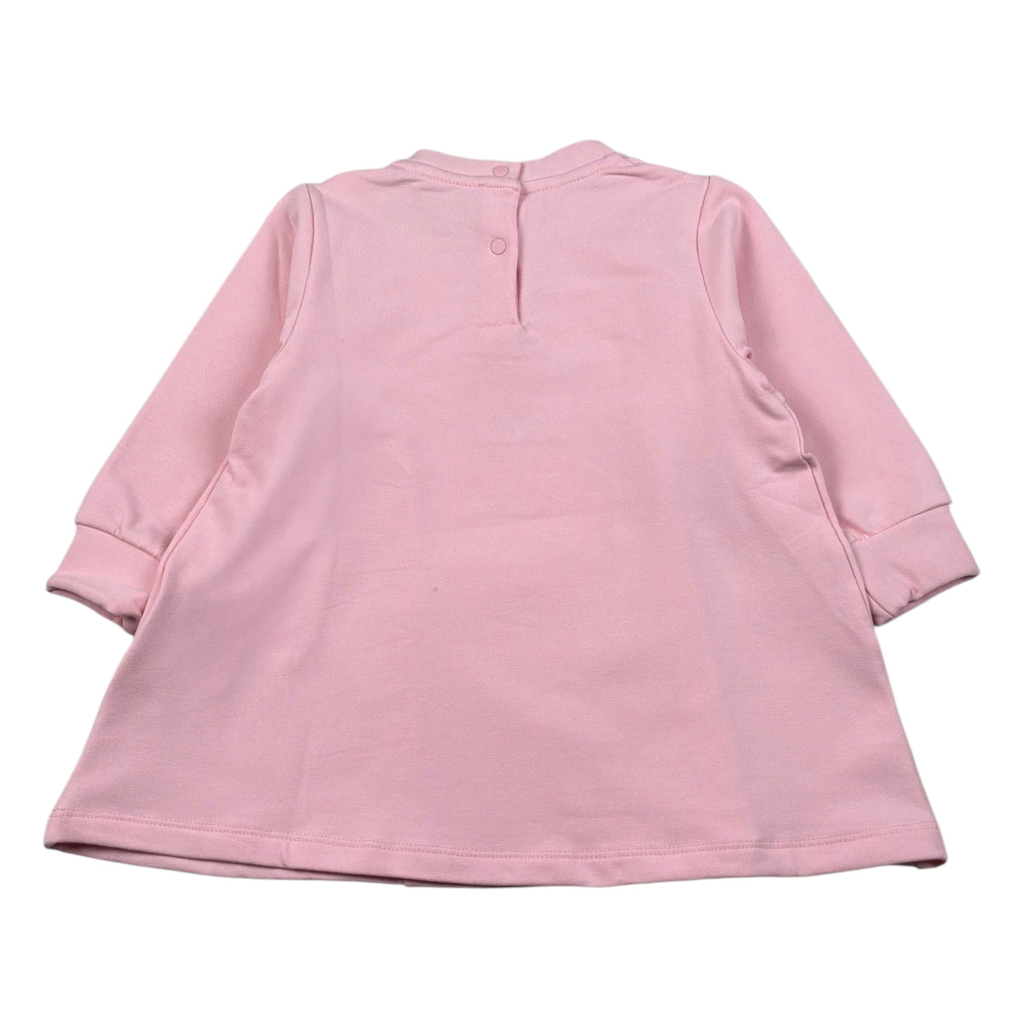 Iceberg Abito Manica Lunga Tinta Uita con Logo Rosa per Neonata VSICE6360BN ROSA ICEBERG 
