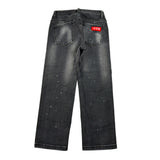 Icon Jeans tinta unita con Strappi Nero per Bambino IBDT00720 NERO ICON 