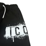 Icon Pantalone Tuta tinta unita con Logo Nero per Bambino IBKSP00768 NERO ICON 