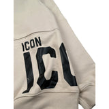 Icon Felpa Chiusa Girocollo tinta unita Beige per Bambino IBSW00740X BEIGE ICON 