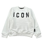 Icon Felpa tinta unita con Stampa Bianco per Bambino IBSW00750 BIANCO ICON 