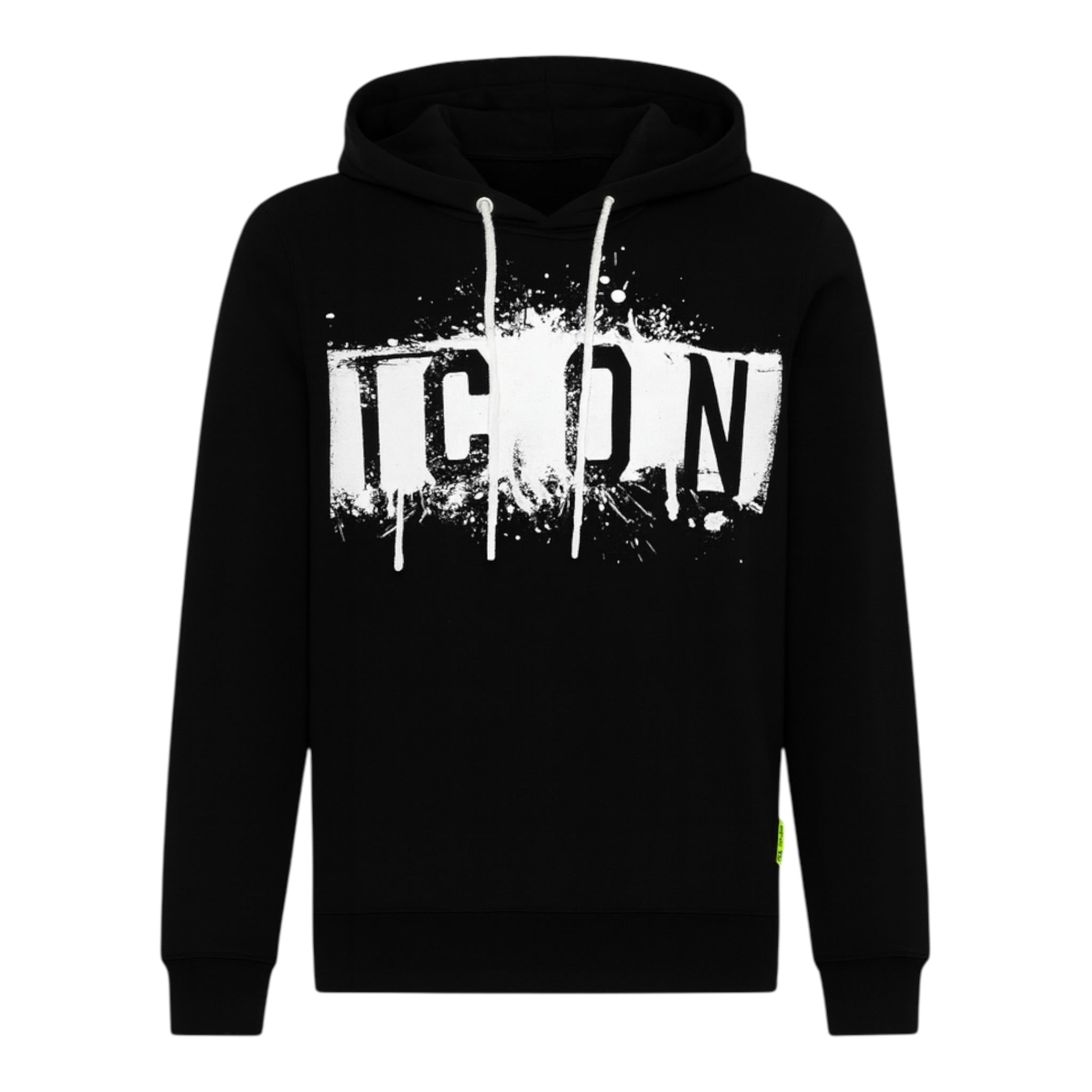 Icon Felpa Chiusa con Cappuccio tinta unita con Logo Nero per Bambino IBSW0076 NERO ICON 