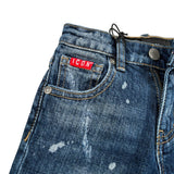 Icon Jeans tinta unita con Girovita Regolabile Blu per Neonato INBDT00821 BLU ICON 