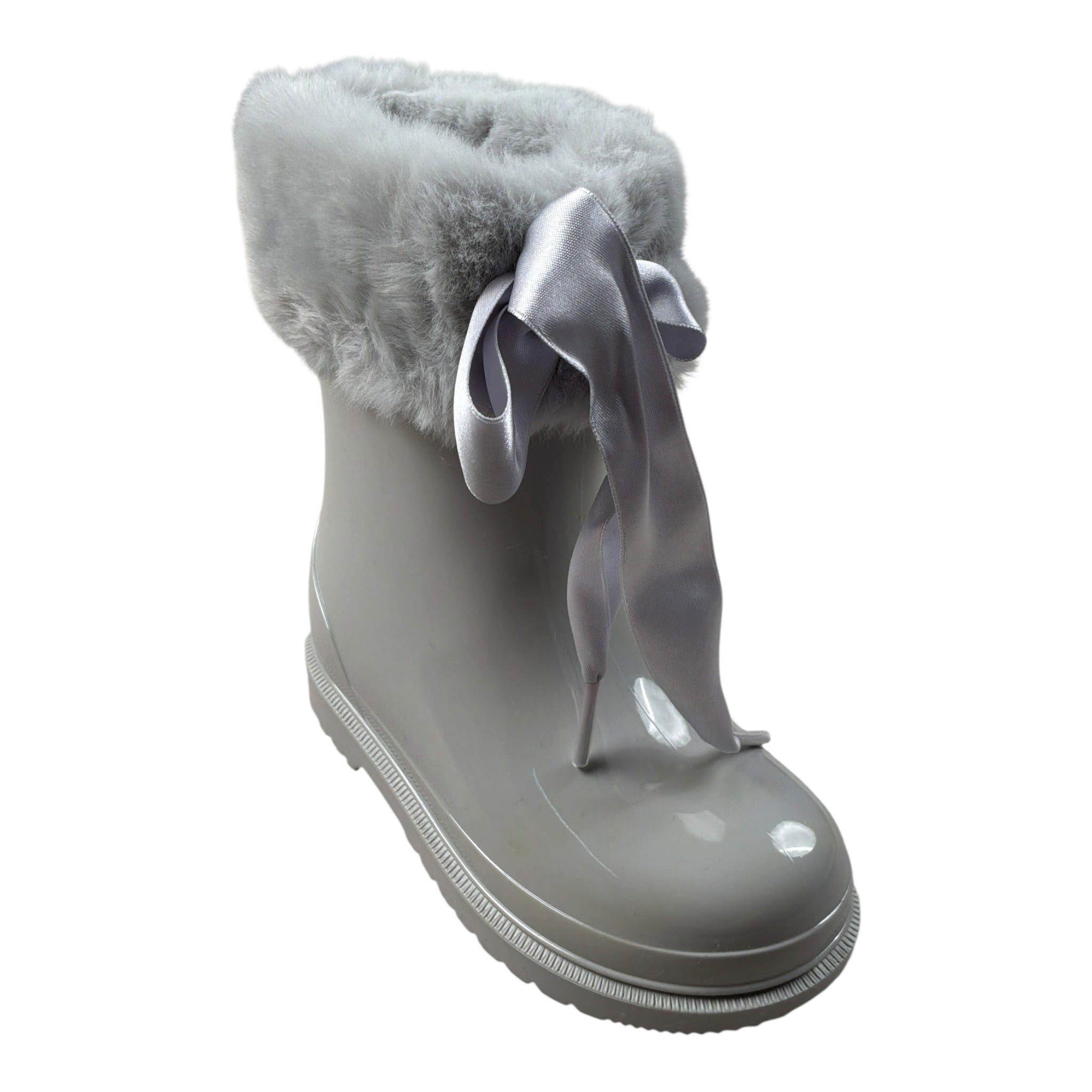 Igor Stivali tinta unita con Peluche Grigio per Bambina W10258 GRIGIO IGOR 