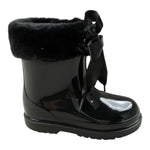 Igor Stivali tinta unita con Peluche Nero per Bambina W10258X NERO IGOR 