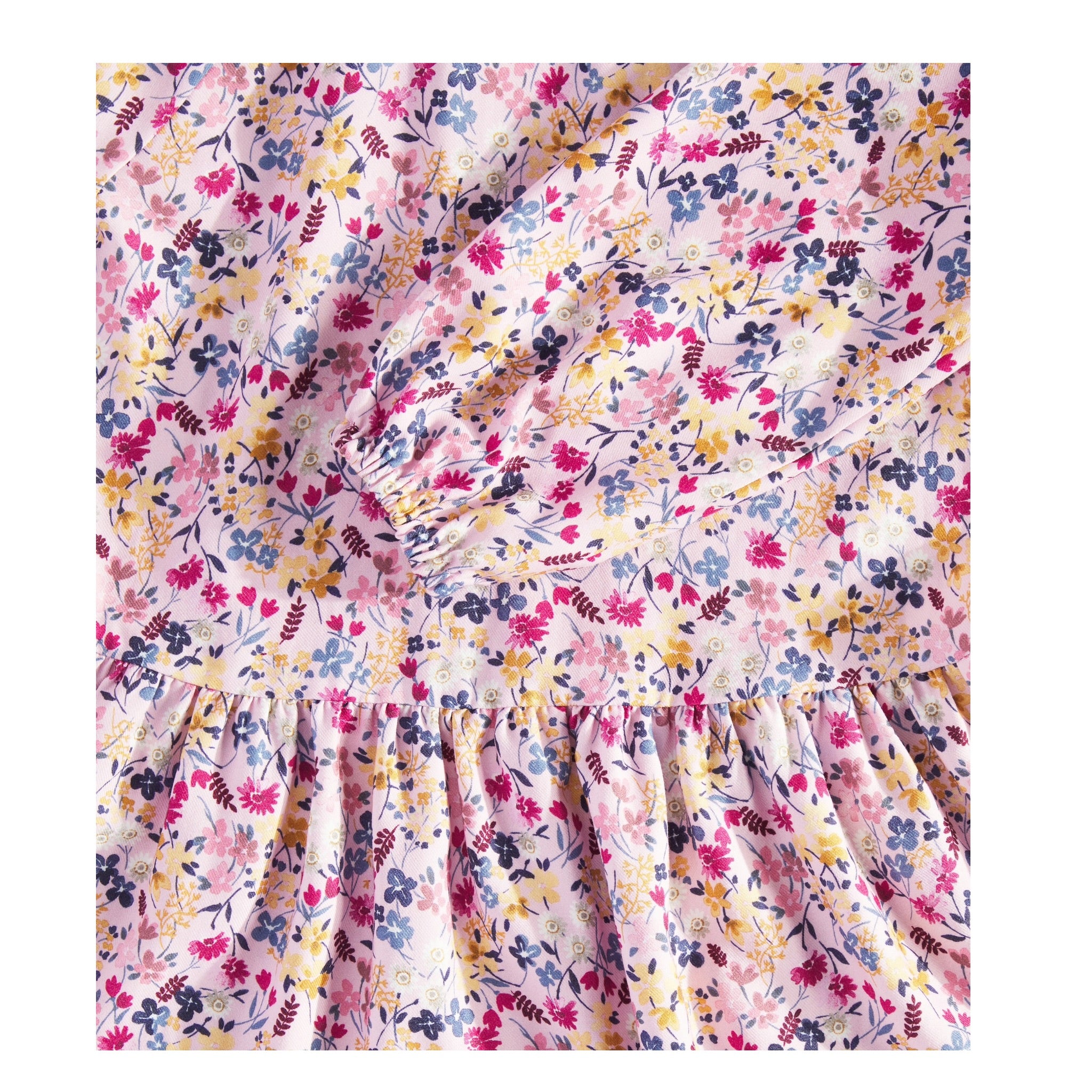 Il Gufo Abito Manica Lunga tinta unita Fantasia Floreale Rosa per Neonata A24VL575R4006N ROSA IL GUFO 