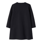 Il Gufo Abito Manica Lunga tinta unita Blu per Bambina A24VL590N0057 BLU IL GUFO 