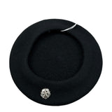Il Gufo Cappello tinta unita con Applicazione Nero per Bambina A25GEO0011EA302 NERO IL GUFO 