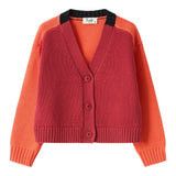 Il Gufo Cardigan Multicolor Scollo A V Multicolor per Neonato A25GGF0006EM109N MULTICOLOR IL GUFO 