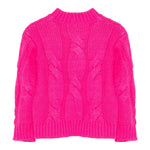 Il Gufo Maglia tinta unita Girocollo Fuxia per Bambina A25GMA0016EM913 FUXIA IL GUFO 