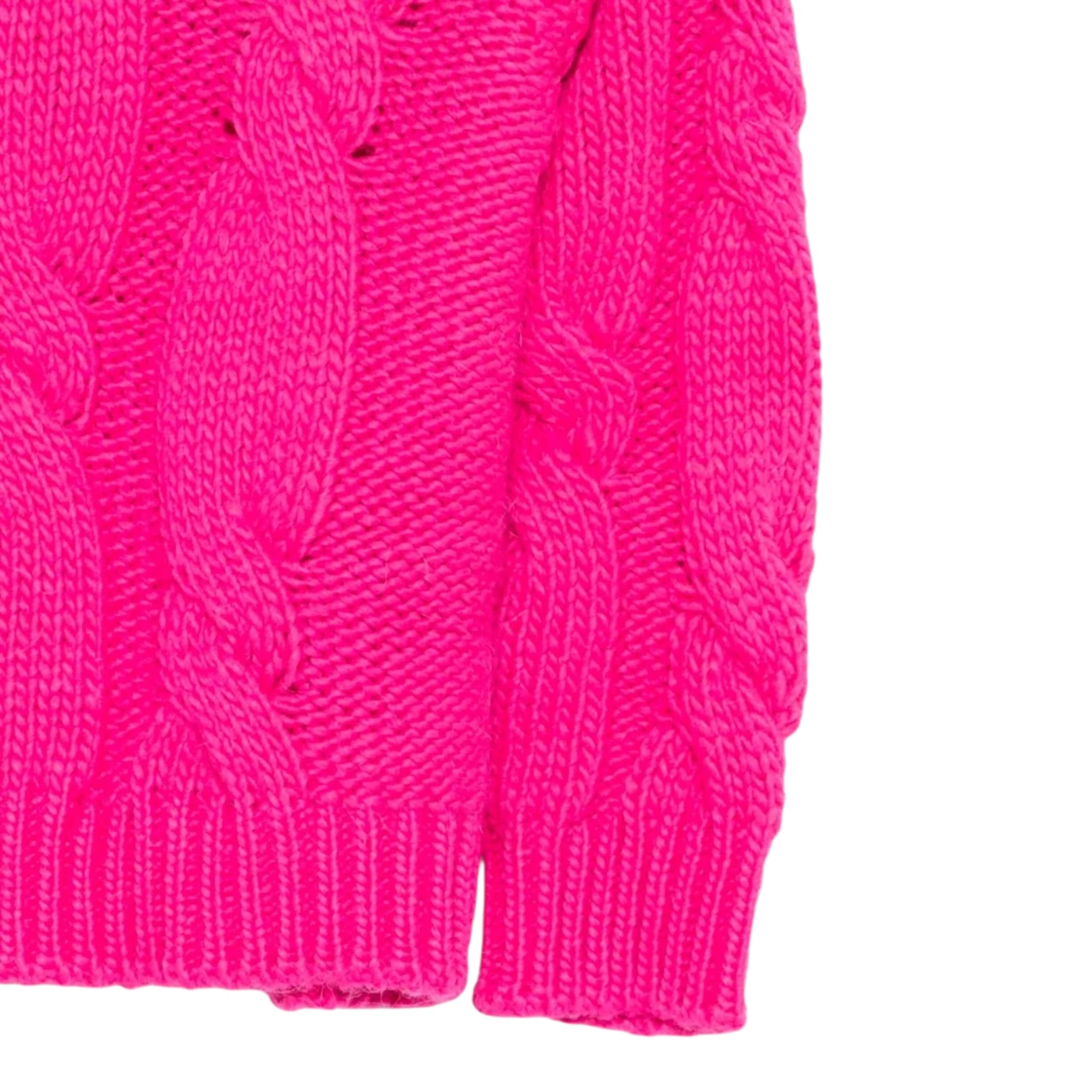 Il Gufo Maglia tinta unita Girocollo Fuxia per Bambina A25GMA0016EM913 FUXIA IL GUFO 