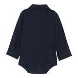 Il Gufo Camicia Body Manica Lunga tinta unita Blu per Neonato A25GMB0001MF002 BLU IL GUFO 