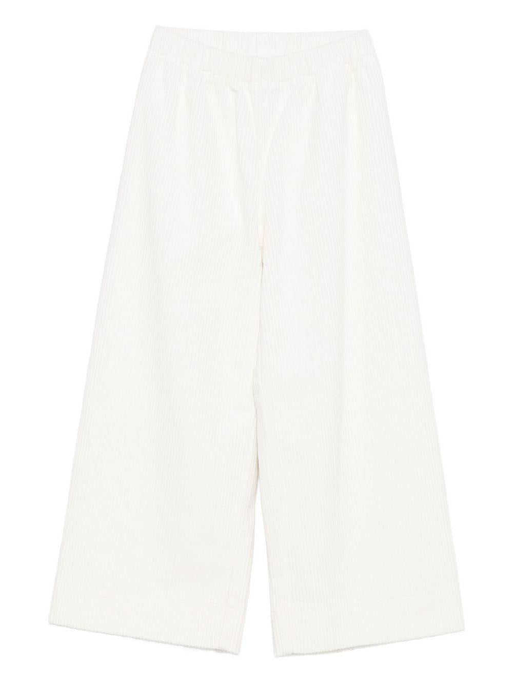 Il Gufo Pantalone tinta unita Modello Palazzo Panna per Bambina A25GPL0004V6012J PANNA IL GUFO 
