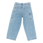 Il Gufo Jeans tinta unita con Girovita Regolabile Azzurro per Bambino A25GPL0041J0052 AZZURRO IL GUFO 