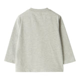 Il Gufo Shirt Girocollo tinta unita con Stampa Grigio per Neonato A25GT0014MF002 GRIGIO IL GUFO 