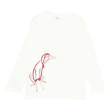 Il Gufo Shirt Girocollo tinta unita con Stampa Bianco per Bambina A25GTA0008MF002 BIANCO IL GUFO 