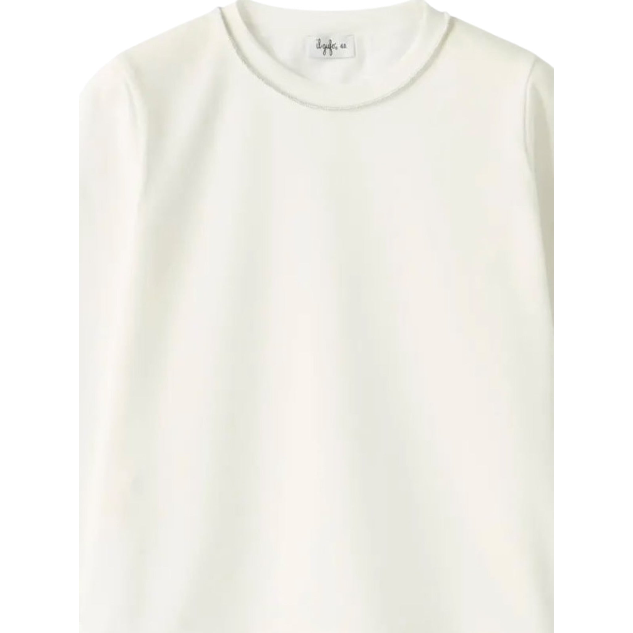 Il Gufo Shirt tinta unita Bianco per Bambina A25GTA0015MF003 BIANCO IL GUFO 