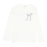 Il Gufo Shirt tinta unita con Applicazione Bianco per Neonata A25GTA0018MF002N BIANCO IL GUFO 