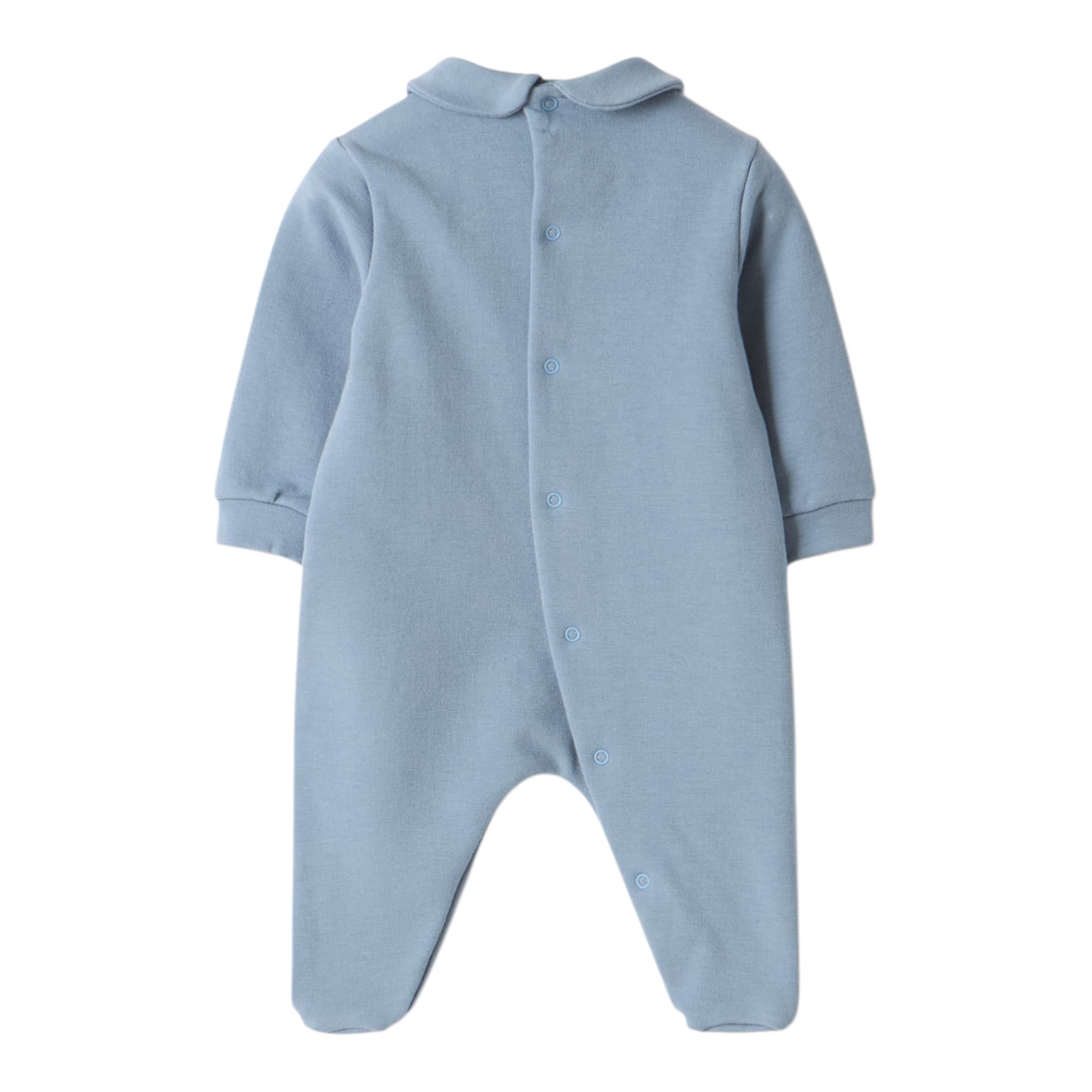 Il Gufo Tutina Manica Lunga tinta unita Azzurro per Neonato A25GTP0005M0100 AZZURRO IL GUFO 