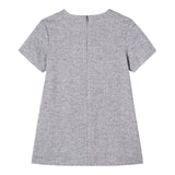 Il Gufo Abito Mezza Manica tinta unita Grigio per Bambina A25GVM0001W0065J GRIGIO IL GUFO 