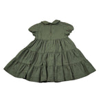 Ilfarobimbi Abito Mezza Manica tinta unita Verde per Bambina IFB50535 VERDE ILFAROBIMBI 
