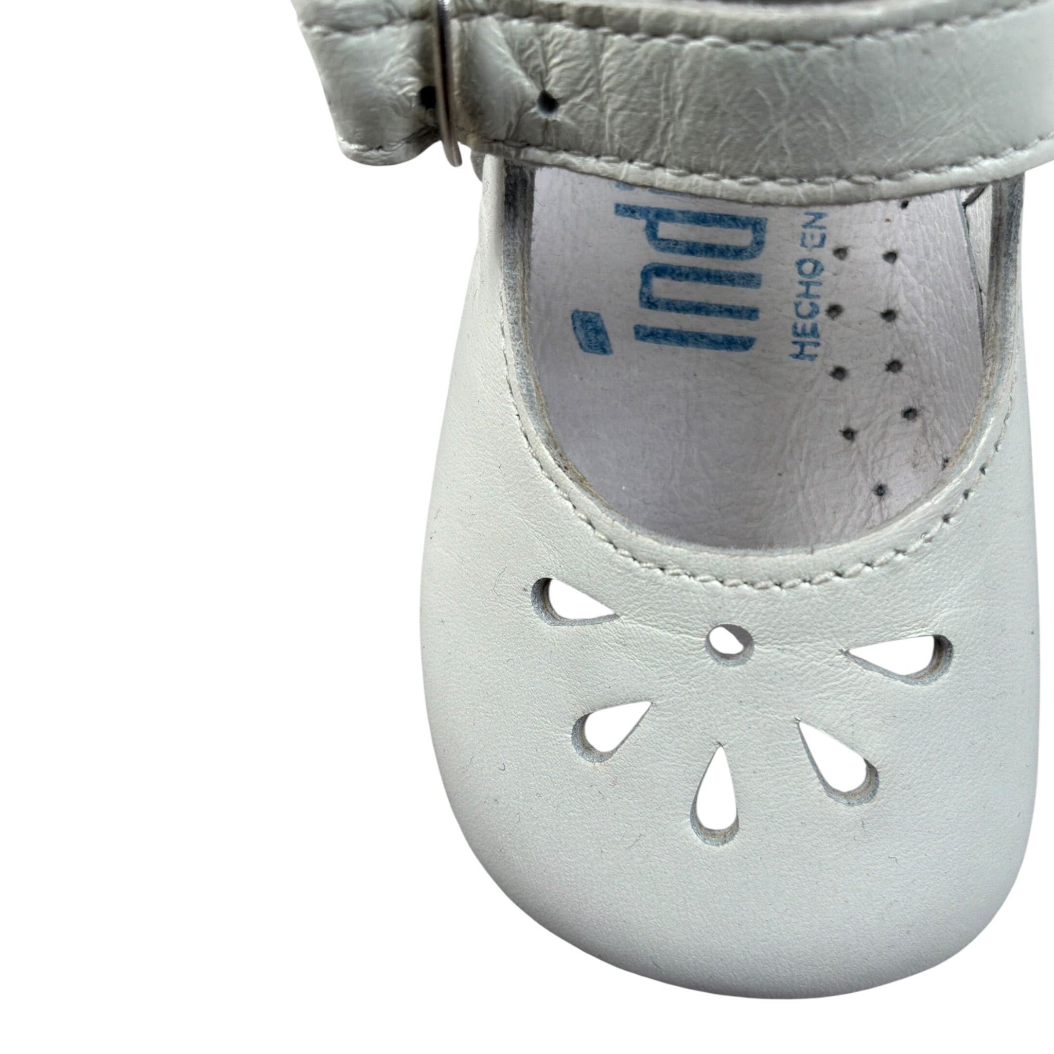 Indice Ballerine Tinta Uita con Fibia Panna per Neonata 328 PANNA INDICE 