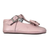 Indice Sandali tinta unita con Fiocco Rosa per Neonata 393 ROSA INDICE 