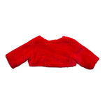 Isabel Coprispalle In Pelliccia tinta unita Rosso per Neonata IS6430N ROSSO ISABEL 