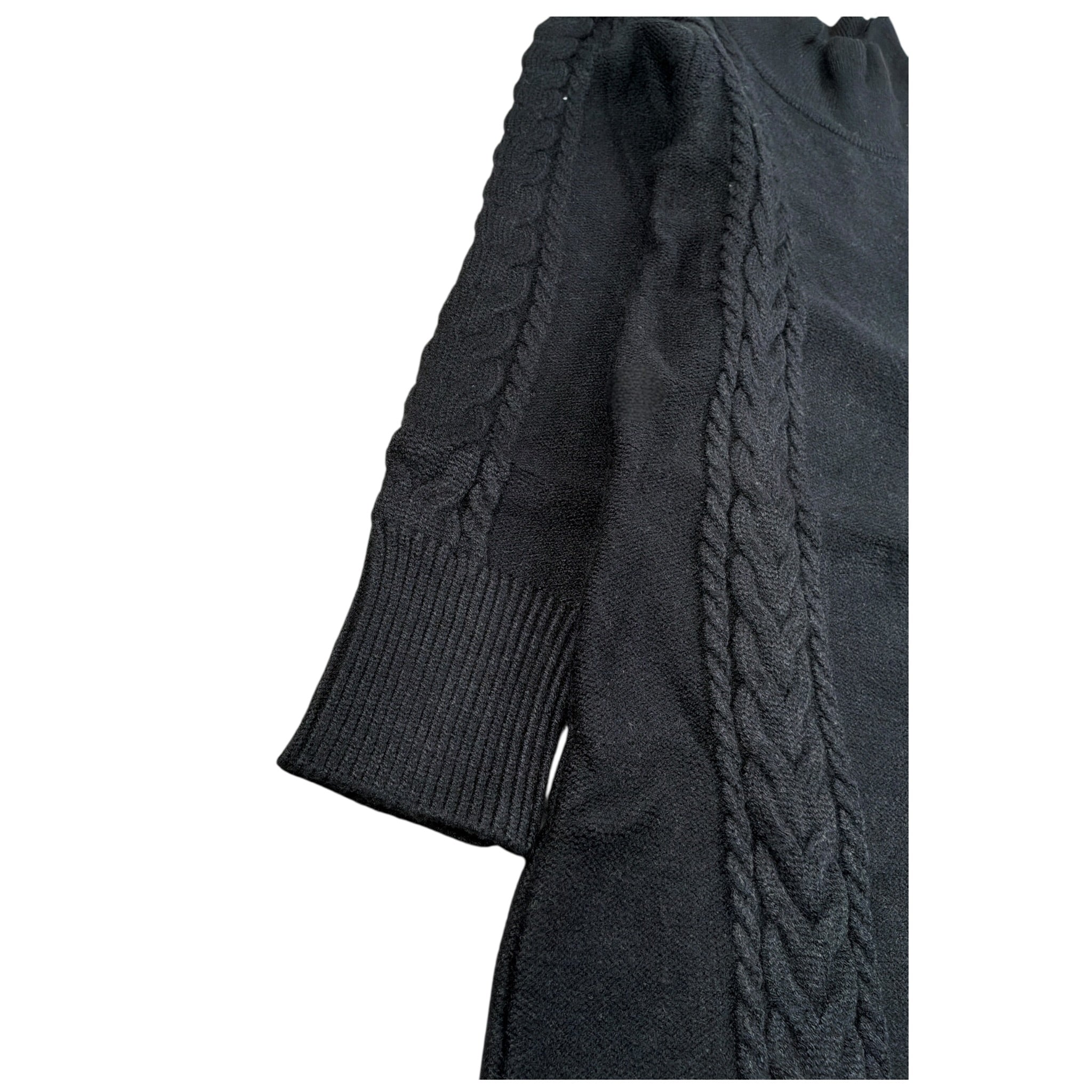 Janice Abito Manica Lunga Collo Alto Nero per Bambina JN561R NERO JANICE 