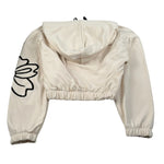 Janice Felpa tinta unita con Stampa E Cappuccio Beige per Bambina JN887R BEIGE JANICE 