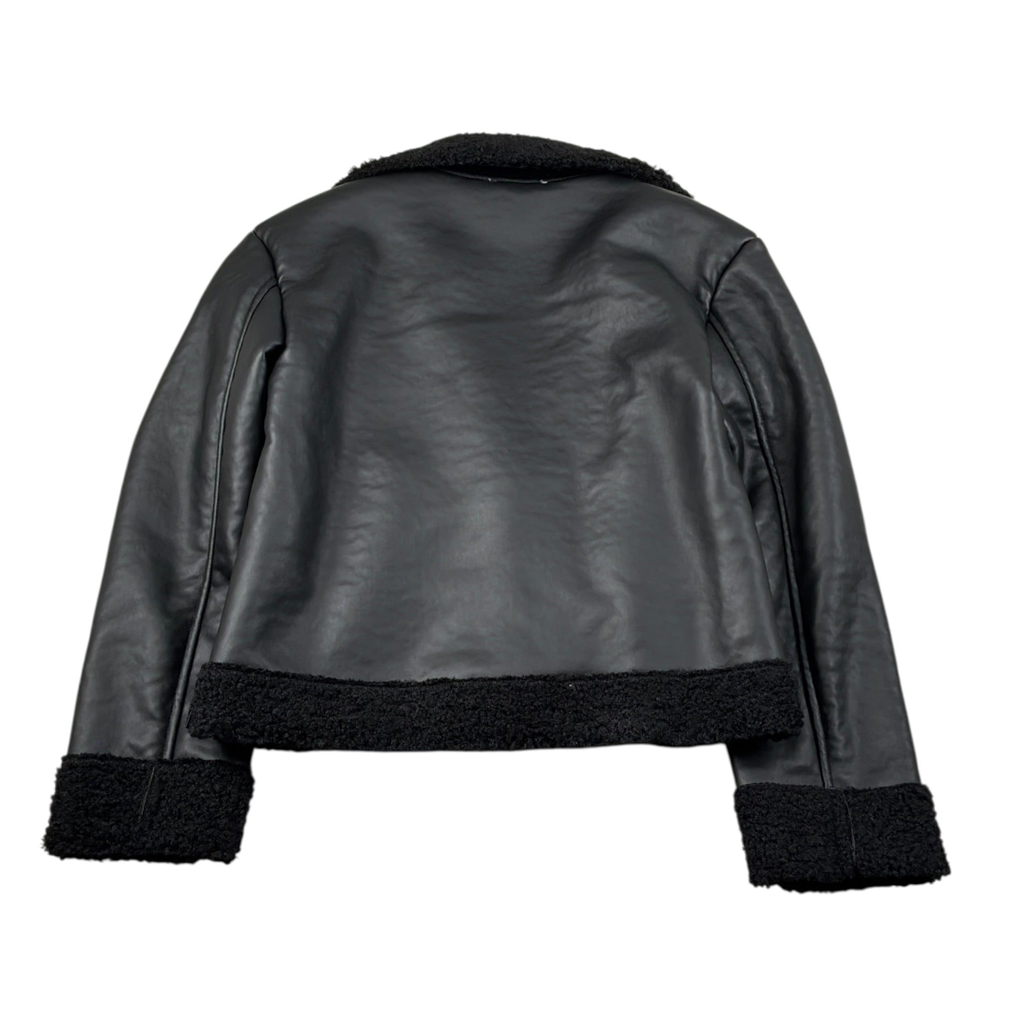Janice Giubbino Ecopelle Modello Montone Nero per Bambina JN894R NERO JANICE 