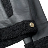 Janice Giubbino Ecopelle Modello Montone Nero per Bambina JN894R NERO JANICE 