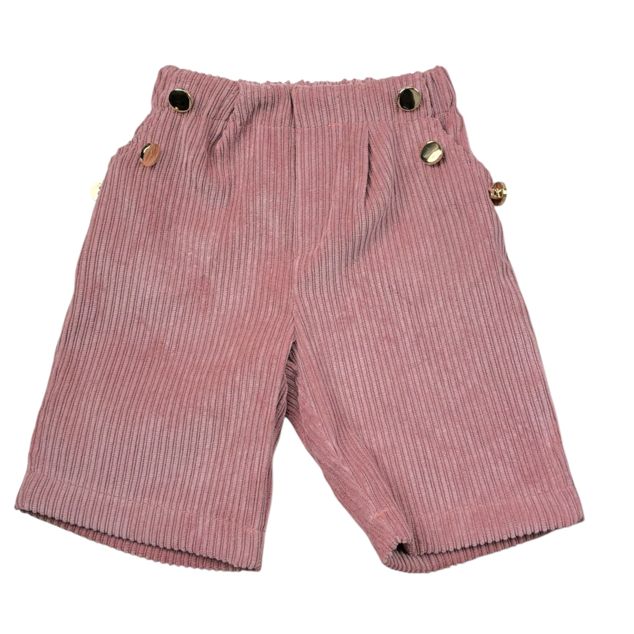 Janice Pantalone tinta unita con Elastico In Vita Rosa per Neonata JN989N ROSA JANICE 