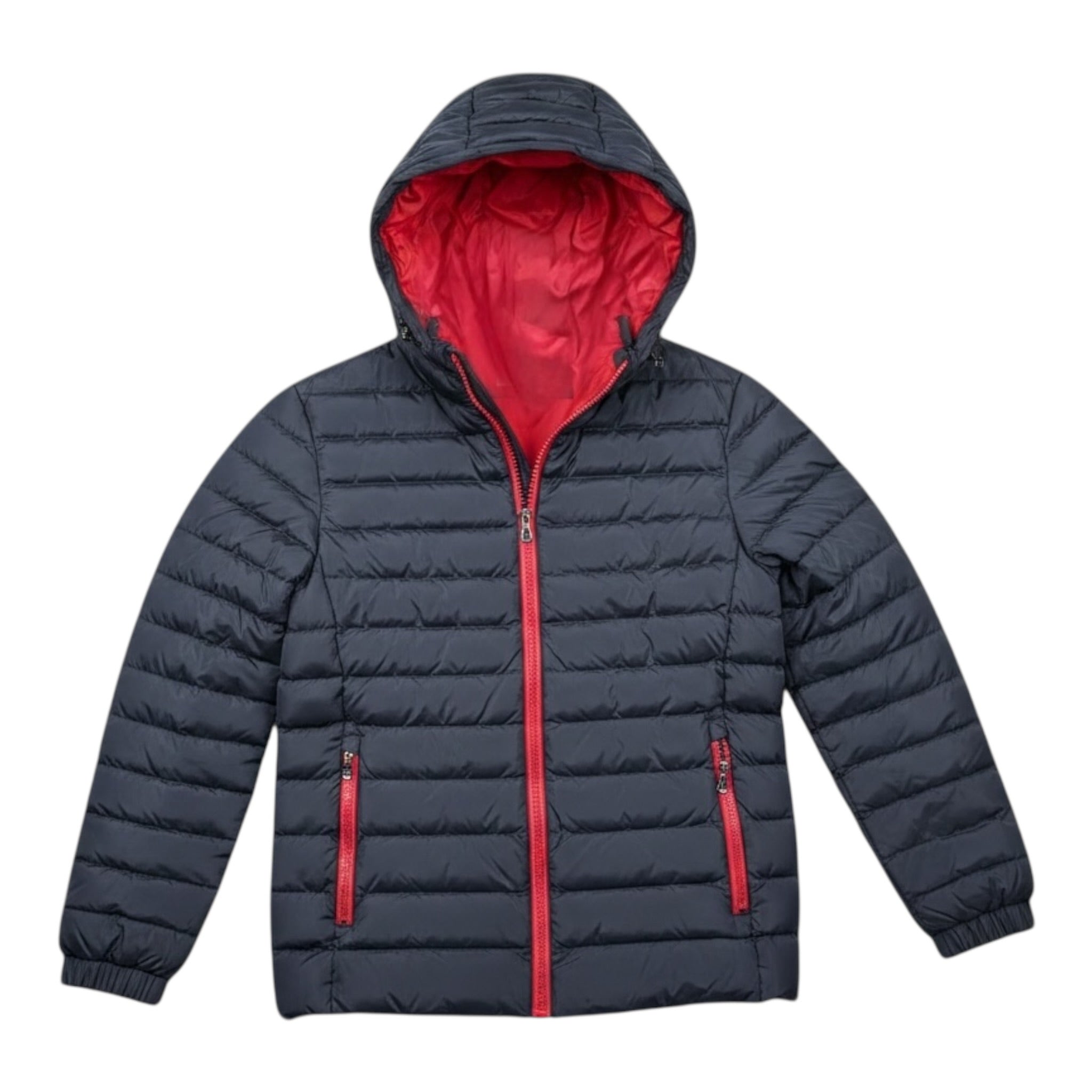 Jeckerson Giubbino tinta unita con Zip E Cappuccio Blu per Bambino J4423 BLU JECKERSON 