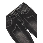 Jeckerson Jeans tinta unita con Cuciture In Contrasto Grigio per Bambino J4617W5 GRIGIO JECKERSON 