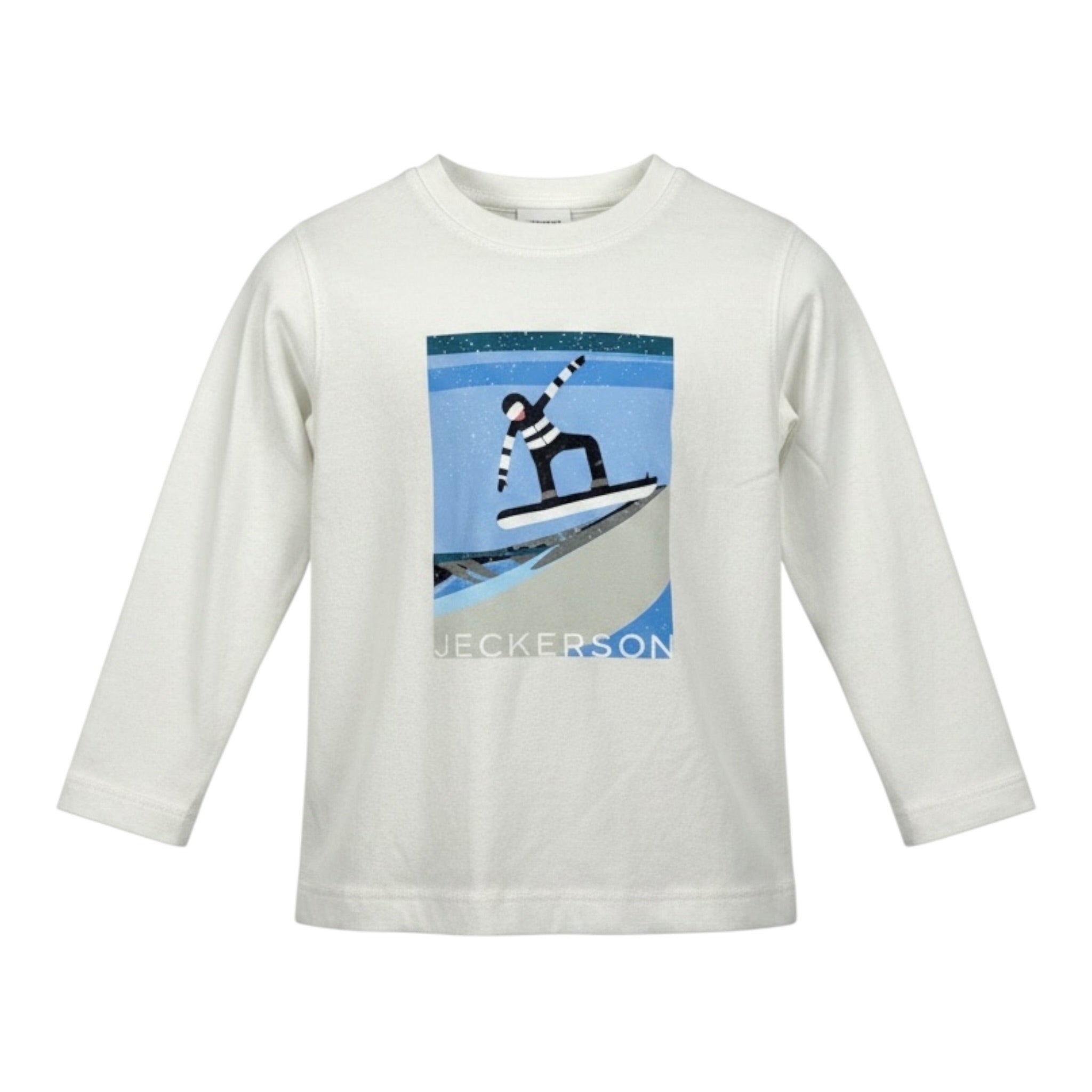 Jeckerson Shirt tinta unita con Stampa Bianco per Neonato JB4315 BIANCO JECKERSON 