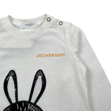Jeckerson Shirt Girocollo tinta unita Cn Ricami Bianco per Bambino JB4339 BIANCO JECKERSON 