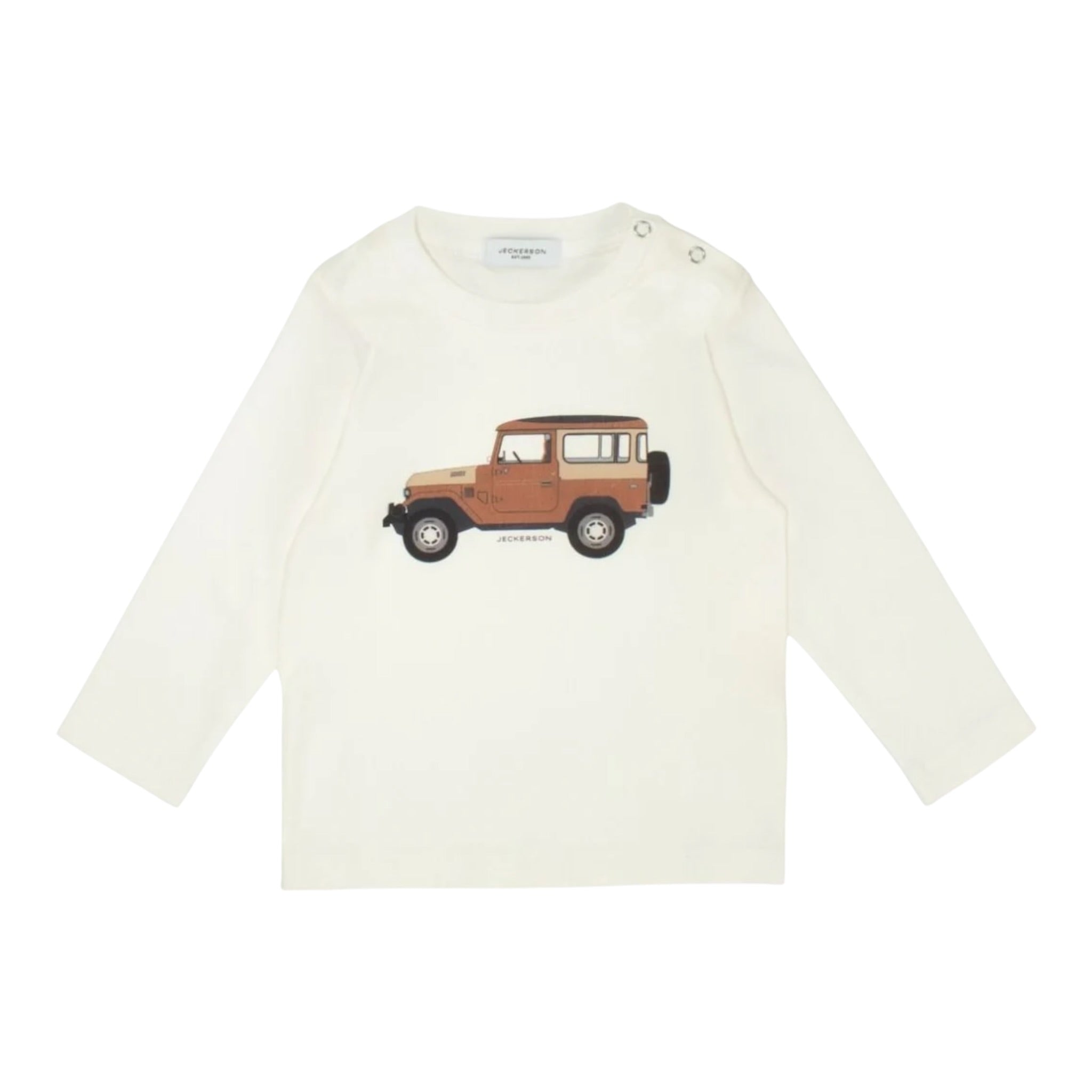 Jeckerson Shirt Girocollo tinta unita con Stampa Bianco per Bambino JB5071W25 BIANCO JECKERSON 