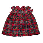 Jesurum Abito Mezza Manica Fantasia Scozzese Rosso per Bambina AMETTISTAJ ROSSO JESURUM 