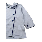 Jesurum Camicia Manica Lunga tinta unita con Bottoni In Contrasto Azzurro per Neonato ORIONE AZZURRO JESURUM 