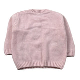 J.O. Milano Maglia Girocollo tinta unita con Ricami Rosa per Neonata 563A1A ROSA J.O. MILANO 