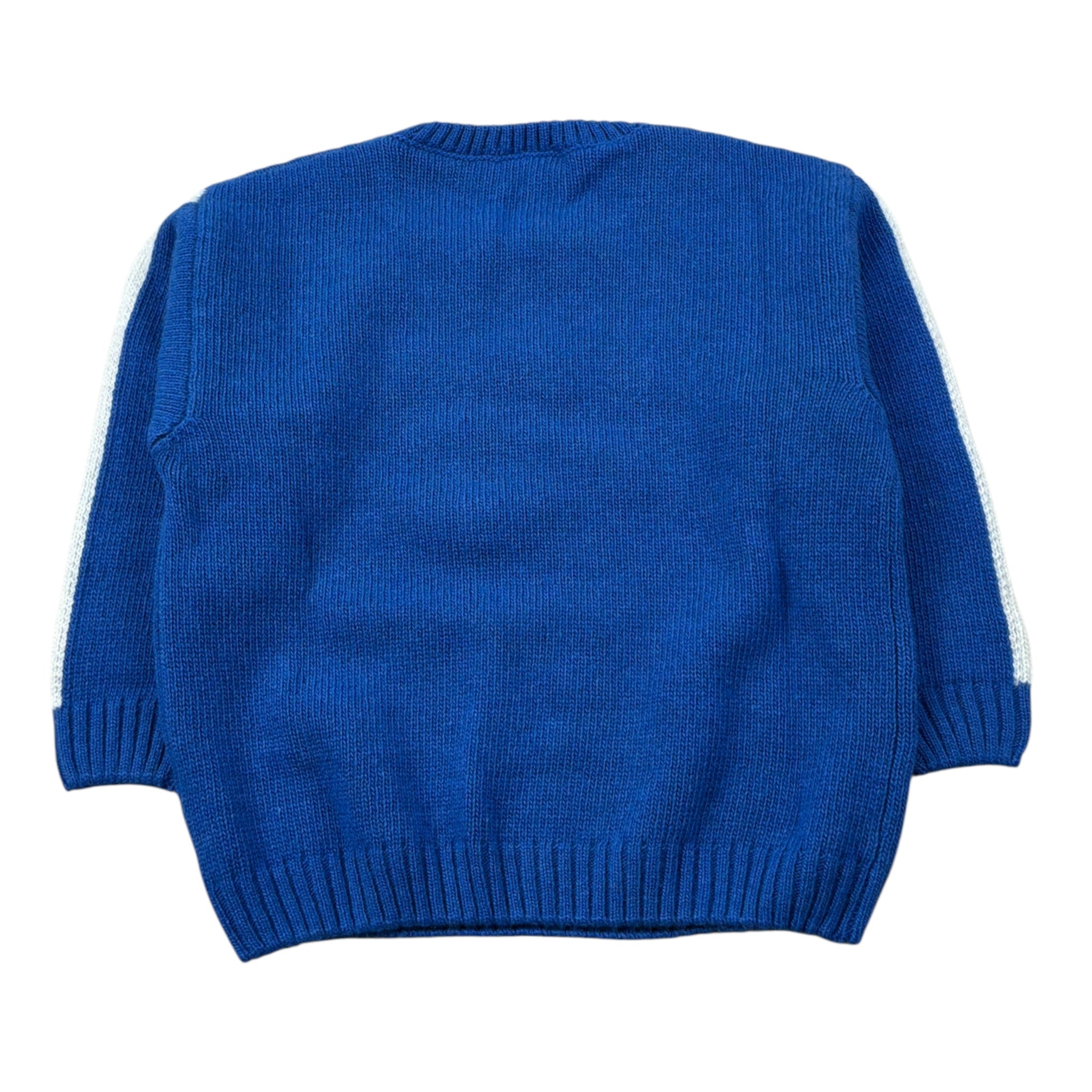 J.O. Milano Maglia Girocollo tinta unita con Ricami Blu per Bambino 563A1OJ BLU J.O. MILANO 