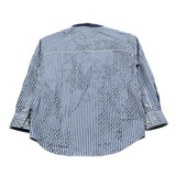 Just Cavalli Camicia Manica Lunga Fantasia A Righe Blu per Bambino JBA26136CA BLU JUST CAVALLI 