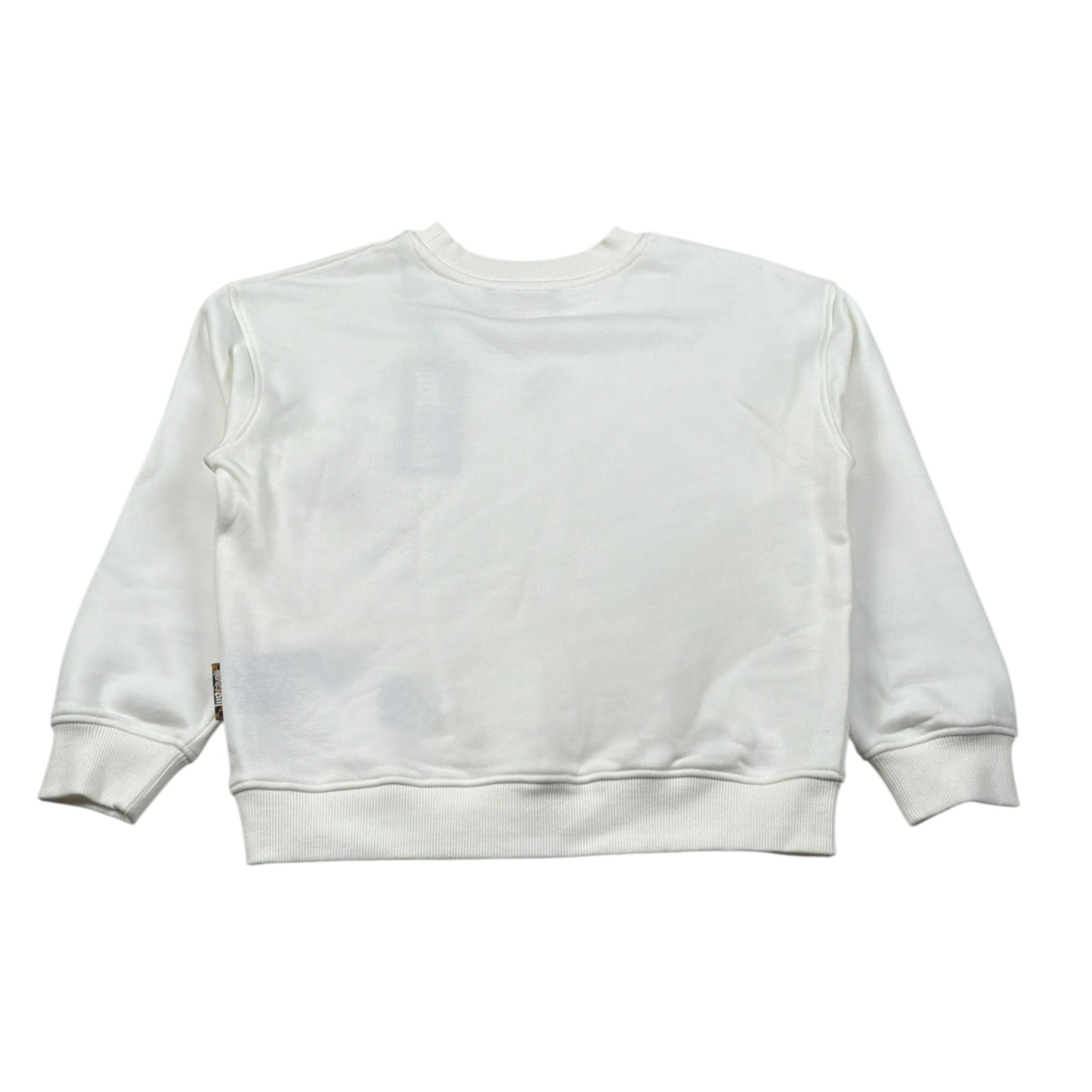 Just Cavalli Felpa Chiusa Girocollo tinta unita con Stampa Panna per Bambino JGA260 PANNA JUST CAVALLI 