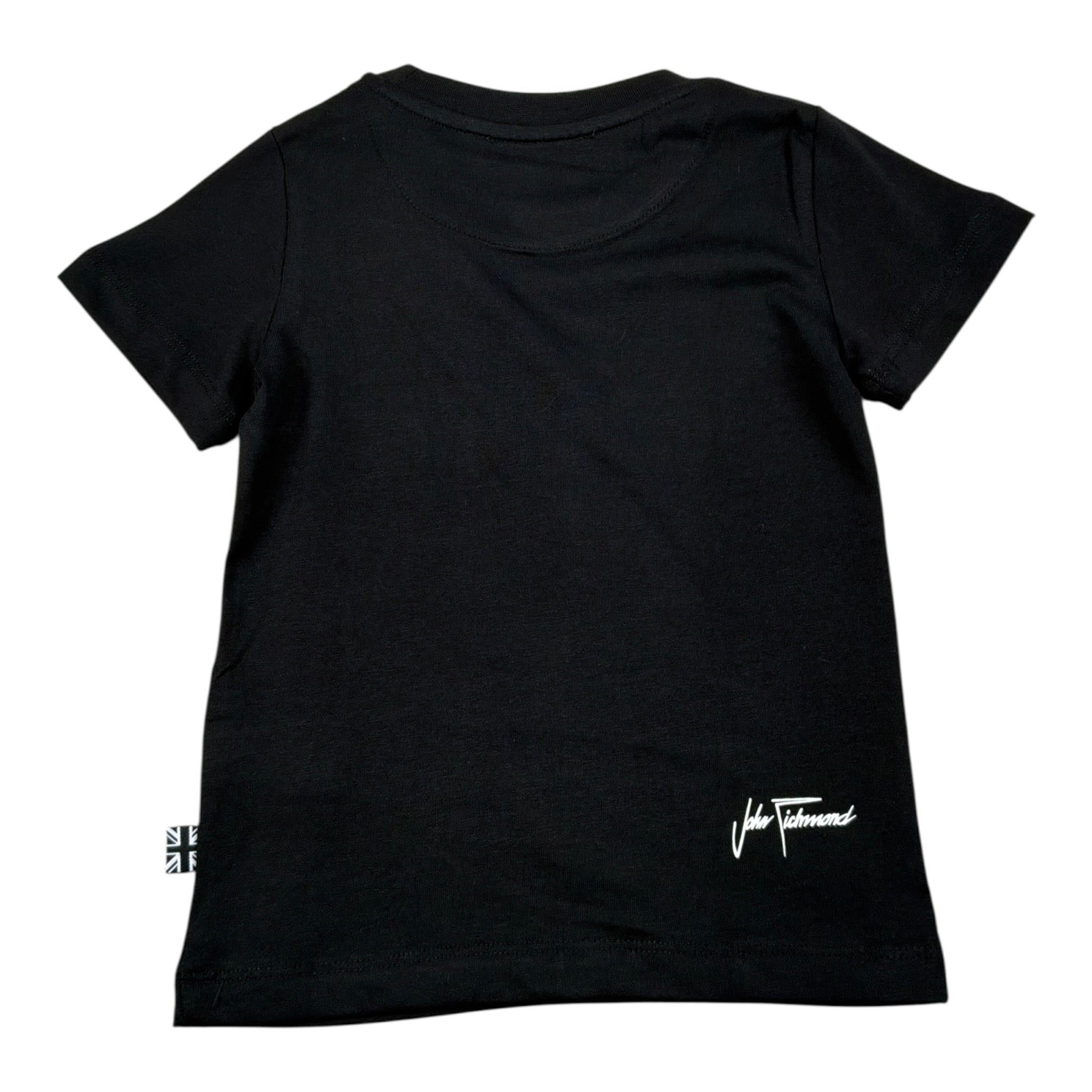 John Richmond T-Shirt tinta unita con Stampa Nero per Bambino RBA24043TS NERO JOHN RICHMOND 