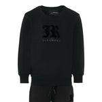 John Richmond Completo 2Pz Felpa-Pantalone tinta unita Nero per Bambino RBA25002CF NERO JOHN RICHMOND 