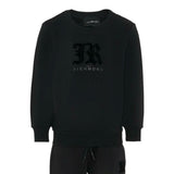 John Richmond Completo 2Pz Felpa-Pantalone tinta unita Nero per Bambino RBA25002CF NERO JOHN RICHMOND 
