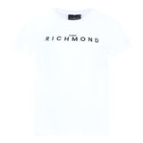 John Richmond T-Shirt Girocollo tinta unita con Logo Bianco per Bambino RBA25009TSX BIANCO JOHN RICHMOND 