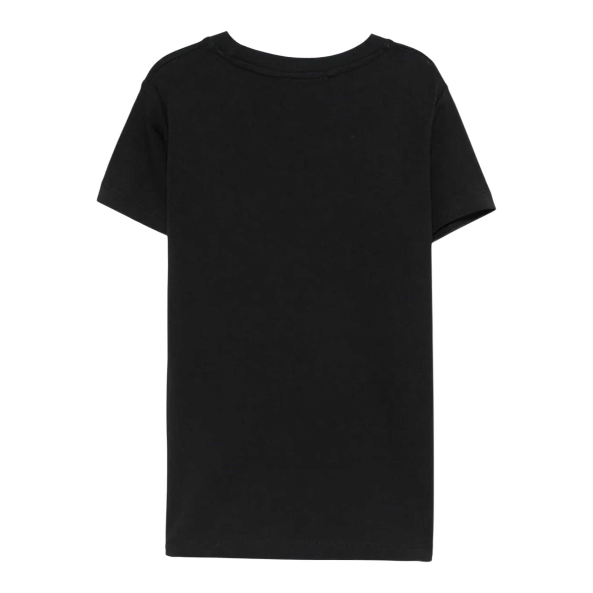 John Richmond T-Shirt Girocollo tinta unita con Logo Nero per Bambino RBA25009TSX NERO JOHN RICHMOND 